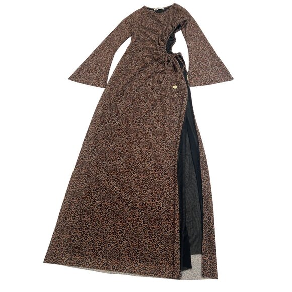 Kulani Kinis Long Sleeve Cut Out Dress in Kosmic Kat - Picture 1 of 7